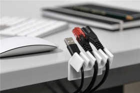 70431 5-slot cable management, white