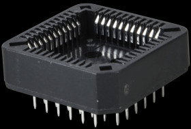 IC socket, 44-pin, PLCC
