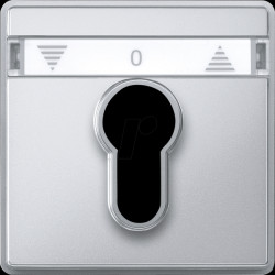 348260 Central plate for shutter button/locking switch inserts, alumini