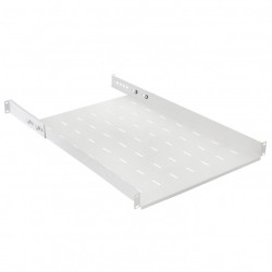 Półka regulowana do szafy RACK 19" 1U 650mm szara