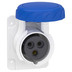 Gniazdo 16A Gniazdo 200 → 250 V 2P + E Schneider Electric Szary Montaż na panelu IP67