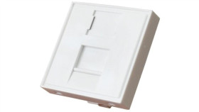 Adapter Keystone Pojedynczy 2M 45X45 Biały Alantec 25.0022