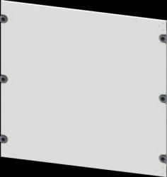 Aperture, rectangular, sheet steel, (W x H x D) 600 x 650 x 10 mm, light gray, 8PQ2065-6BA01