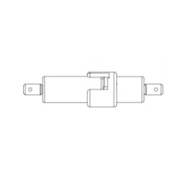 Fuse Holder 600V inline, 1/4 quick connect, 20A rated, for 1/4 x 1-1/4 fuses