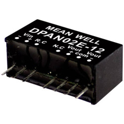 Mean Well DPAN02E-15 DC/DC converter 2W 2 outputs 67mA -40 to &#x2B;90&#xB0;C range