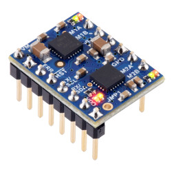 Motoron M2T256 Dual I²C Motor Controller (Pins Pre-soldered)