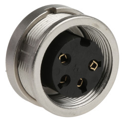 Gniazdo Din 4 -pinowe Żeński Montaż na panelu M16 250 V AC