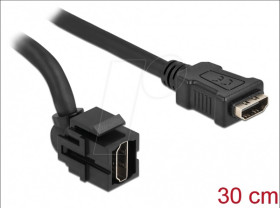 86854 Keystone module HDMI female 250° &gt; female with cable