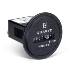 Trumeter 732-0003 Hour Meter 10-80VDC 50-60Hz Flush Round Mount