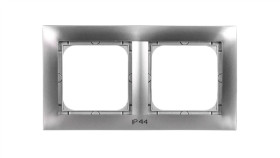 Impresja Ramka Podwójna Do Łączników Ip44 Tytan Rh-2Y/23