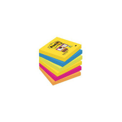 Post-it 6546SR Sticky Notes 76mm x 76mm Neon green Ultra blue Ultra yellow