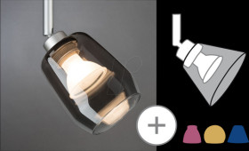 95359 URail shade Vento DecoSystems, 80 mm, tinted glass