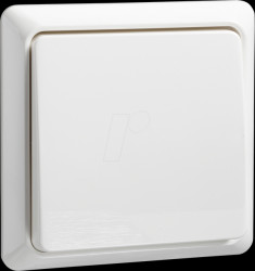 502104 Push button, 10A, 1 NO, RENOVATION, plug-in terminal, pure white