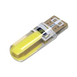 Żarówka LED R-10 W5W 12V 12xLED COB silikon / 1515 lvt