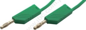MLN 25/1 GN Przewód PVC 1,0mm2, 0,25m, 2x(wt.+gn.)4mm, zielony, Hirschmann, 934058104, MLN251GN