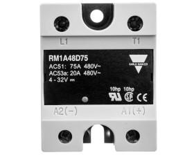 Przekaźnik półprzewodnikowy jednofazowy 75A 42-530V AC 4-32V DC RM1A48D75