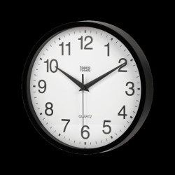 Zegar ścienny 20 cm czarny TSA0038B