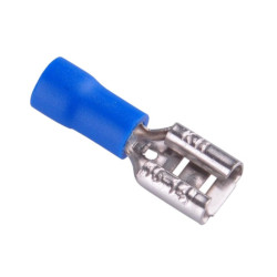 KONEKTOR 6,3mm IZOL. ŻENSKI NIEBIESKI 10szt /A3894
