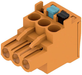 Weidmüller 2766910000 Obudowa złącza pin żeńskiego na kabel BLF 5.08HC/03/90 SN OR BX SO, piny: 3, 18.5 A, 600 szt.