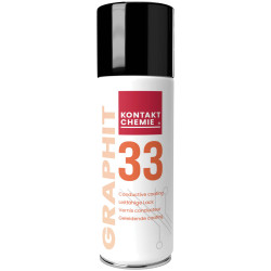 Kontakt-Chemie 76009-AA GRAPHIT 33 Graphite Paint 200ml Conductive BlaC.K