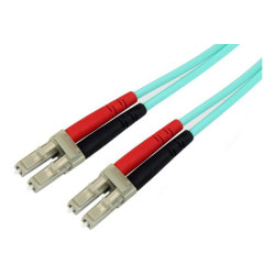 StarTech A50FBLCLC3 3m 10Gb Aqua Multimode 50/125 Duplex Fibre Patch Cable