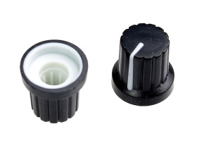 Gałka potencjometru GC16P -BIAŁA (2szt)