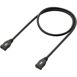 SpeaKa Professional SP-1793612 HDMI Ext. Cable 1m Black 4K UHD ARC Gold-Plated