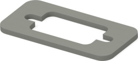 Connector seal, rectangular for RFI/EMC shielding, 2430142-1