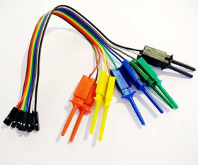 10x 20cm Female DuPont Head Test Hook Line - Test Clamps