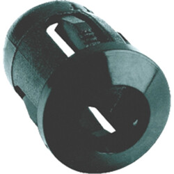 Socket, plastic, black, for LED 5 mm, RTF 5010
