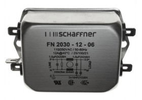 Filtr EMI 12A 1-fazowy 330kΩ 250 V AC/DC 400Hz 4 mH Schaffner Montaż w obudowie