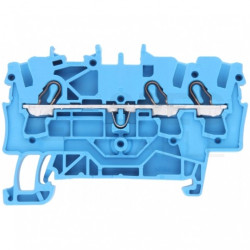 WAGO TOPJOBS 2002-1304 Złączka szynowa 3-przewodowa 2,5mm2 na szynę TH35 niebieska
