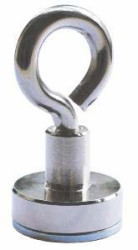 Magnes neodymowy, typ: Walcowy mały, siła pociągowa: 80N, dł.: 27.5mm, gr.: 4.5mm