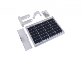 High-efficiency Waterproof PV-12W Solar Panel, w/ Brackets for Easy Installation