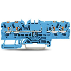 Kostka zaciskowa na szynie DIN WAGO poziomy: 1 14AWGWciskane TOPJOB S