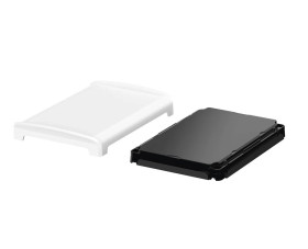 Bopla BOV 1209_ FG 9003 D 9005 (48412235) - czarna pokrywa BoVersa z pełnym białym design coverem (125 x 88 x 19 mm)