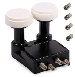 Konwerter satelitarny quad monoblock 4 tunery na 2 satelity INVERTO MONOBLOCK QUAD