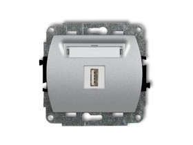 TREND Gniazdo USB-AA 3.0 srebrny 5GUSB-5 KARLIK