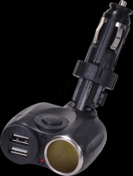 Vehicle - 1-way socket set, 2x USB, 12/24 V