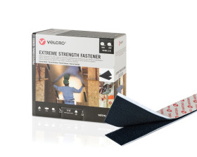 Taśma rzepowa szerokość 50mm, typu: haczyk-pętelka Czarny VELCRO® długość 5m Taśma