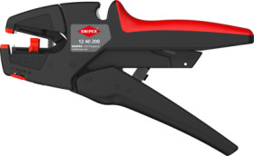 Stripping pliers for plastic-coated cables, rubber-coated cables, 0.03-10 mm², AWG 32-8, cable Ø 3-18 mm, L 200 mm, 202 g, 12 40