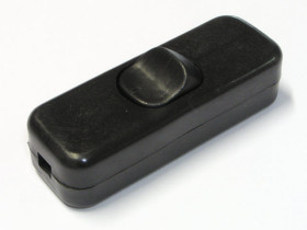 Przełącznik przelotowy lampkowy Ł4 NTM 3A 250V czarny ON-OFF