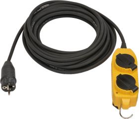 Przedłużacz rozgałęźnik budowlany IP44 5m czarny 3x2,5