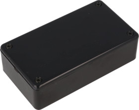 ABS enclosure, (L x W x H) 112 x 62 x 31 mm, black (RAL 9005), IP54, 1591RBBK