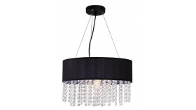 Lampa Wisząca Madryt Czarna Lp-81458/1P Light Prestige