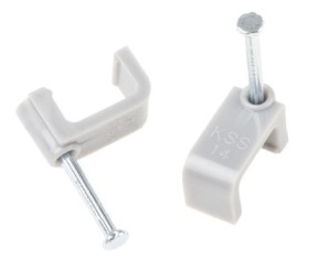 Spinka do kabli Prostokątna obejma do kabli, 6mm, materiał: PE, 9.4 x 13.5 x 11.6mm, RS PRO