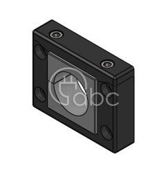 Rama przepustowa KEL-U-B, na 1 moduł KT duży, czarna, 54206