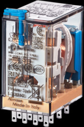 Relay, 4 Form C (NO/NC), 36 V (DC), 7 A, 250 V (AC), monostable, 55.34.9.036.0040