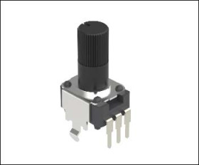 Potencjometr 10kΩ typ Obrotowy Alps Alpine średnica wału 6 mm 0.05W długość wału 20mm Otwór przezierny