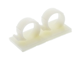 Spinka do kabli 18mm Samoprzylepny 28.5 x 28.5 x 23mm materiał: Nylon 66 Naturalny Spinka do kabli